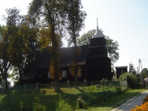 houten kerkje in Podlesie Kościelne